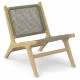 Kendie Outdoor Lounge Chair in Natural Taupe/Light Teak