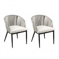 Melilani Outdoor Chairs with Cushions - 2pc Set