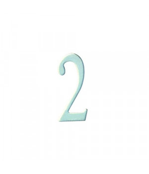 2 inch Stainless Steel Self Adhesive Address Number. Number: 2