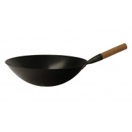 17 Cool Roll Iron Wok, handle (Induction ready)