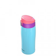 Super Sparrow Water Bottle Stainless Steel 18/10 - Ultralight Travel Mug - 350ml - Insulated Metal Water Bottle - BPA Free - Leakproof Drinks Bottle - Flask for Gym, Sports, Kids, School, Office - LE-350-Sky Blue