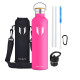 1000ML To-Go Stainless Steel Water Bottle, Rose Red