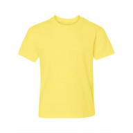 Hanes - Perfect-T Youth Short Sleeve T-Shirt - Yellow, Size : L
