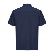 Red Kap Ripstop Short Sleeve Work Shirt - Navy, M