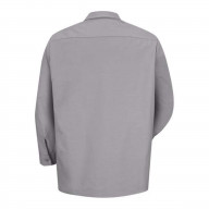 Red Kap Industrial Long Sleeve Work Shirt - Silver, S