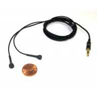 Mini Binaural Microphones with black cables