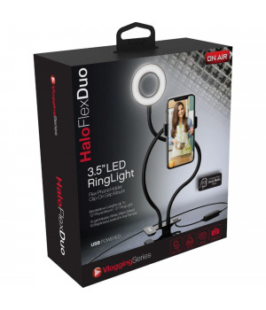 3.5-in LED Ring Light & Phone Mount Halo Flex Duo