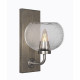Oxbridge 1 Light Wall Sconce In Graphite & Painted Distressed Wood-look Metal Finish With 7