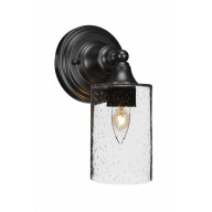 Wall Sconce Shown In Espresso Finish With 4 Clear Bubble Glass