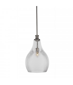 Carina Stem Hung Pendant Shown In Brushed Nickel Finish With 11.5