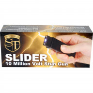 Slider 40 million volt stun gun flashlight 4.9 milliamps Black