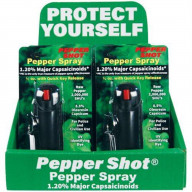 12 Pepper Shot 1.2% MC PS-LH-BLACK with Counter Display
