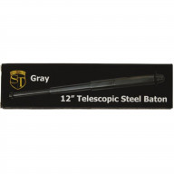 12 Inch Steel Baton Gray