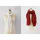SPRING/SUMMER SCARF - RED and SPRING/SUMMER SCARF - WHITE