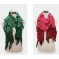 FALL/WINTER SCARF - GREEN and FALL/WINTER SCARF - PINK