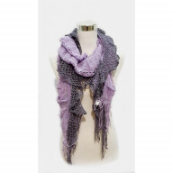 FALL/WINTER SCARF - PURPLE AND BLACK
