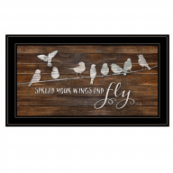 Spread Your Wings and Fly by Marla Rae, Ready to Hang Framed Print, Black Frame