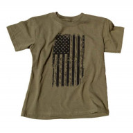 OLD GLORY DISTRESSED T-SHIRT OD GREEN LARGE..