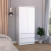 Austin 2 Drawers Armoire -Bedroom-White