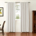 Blackout Linen Curtain 84, Livingroom Linen Drapery, 4-in-1 Header Type Hook Belt Rod Pocket Back Tab Flat Hook, 50