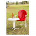 RETRO Metal Chair RED/WHITE