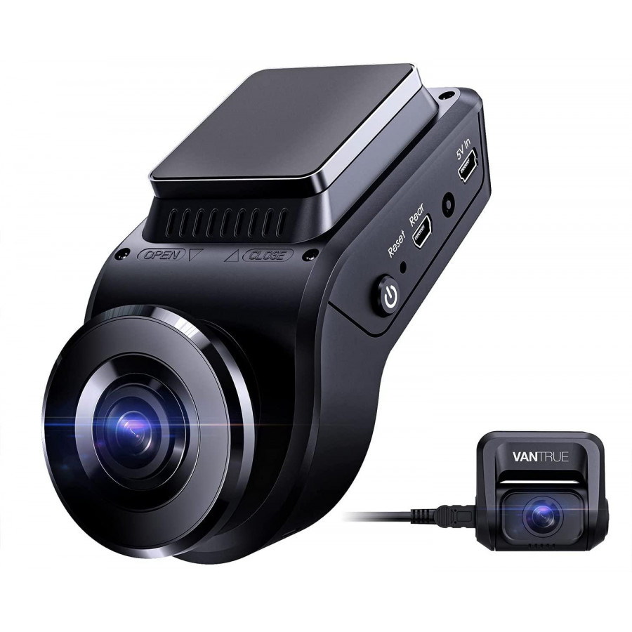 Vantrue S1 4k Dash Cam Built in GPS Speed, Dual 1080P Front and Rear Car Camera with 24/7 Parking Mode, Sony Night Vision, Single Front 60fps, Capacitor, Motion Sensor, Support 256GB Max for Trucks