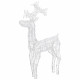 vidaXL Reindeer Christmas Decoration 90 LEDs 23.6