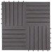 vidaXL Decking Tiles 20 pcs Gray Wash 11.8