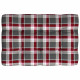vidaXL Pallet Sofa Cushion Red Check Pattern 47.2