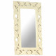 vidaXL Hand Carved Mirror White 31.5