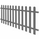 vidaXL Picket Fence WPC 78.7