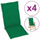vidaXL Garden Chair Cushions 4 pcs Green 47.2