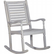 Patio Wood Rocking Chair - White Wash
