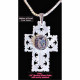 Mother of Pearl - 2 Tone Cross Round