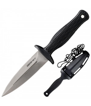 Cold Steel Counter TAC Fixed Double Edge Neck Knife