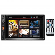 Power Acoustik 7 Double Din Mechless Multimedia Fixed Face Receiver with Bluetooth & Android PhoneL