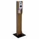 Hand Sanitizer Dispenser Stand, Elegant Design, Light Oak