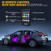 Xprite 4PC Celestial Series Interior RGB LED Car Light Set with Remote Control - Powered by Cigarette Adapter