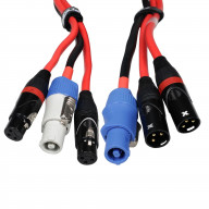 75FT Jumper Power Connection With Dual XLR-F And XLR-M