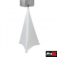 Lycra Cover Scrim for Speaker Tripod or Lighting Stand 2 Sided - White