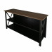 Ashford Console Table / TV Stand with Spacious Shelves, Top made with 100% Solid USA Cherry Wood